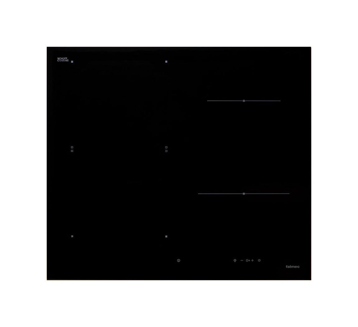 Falmec Induzione 58 cm COOKING SYSTEM Piano cottura a induzione cm 58 - vetroceramica nero lucido