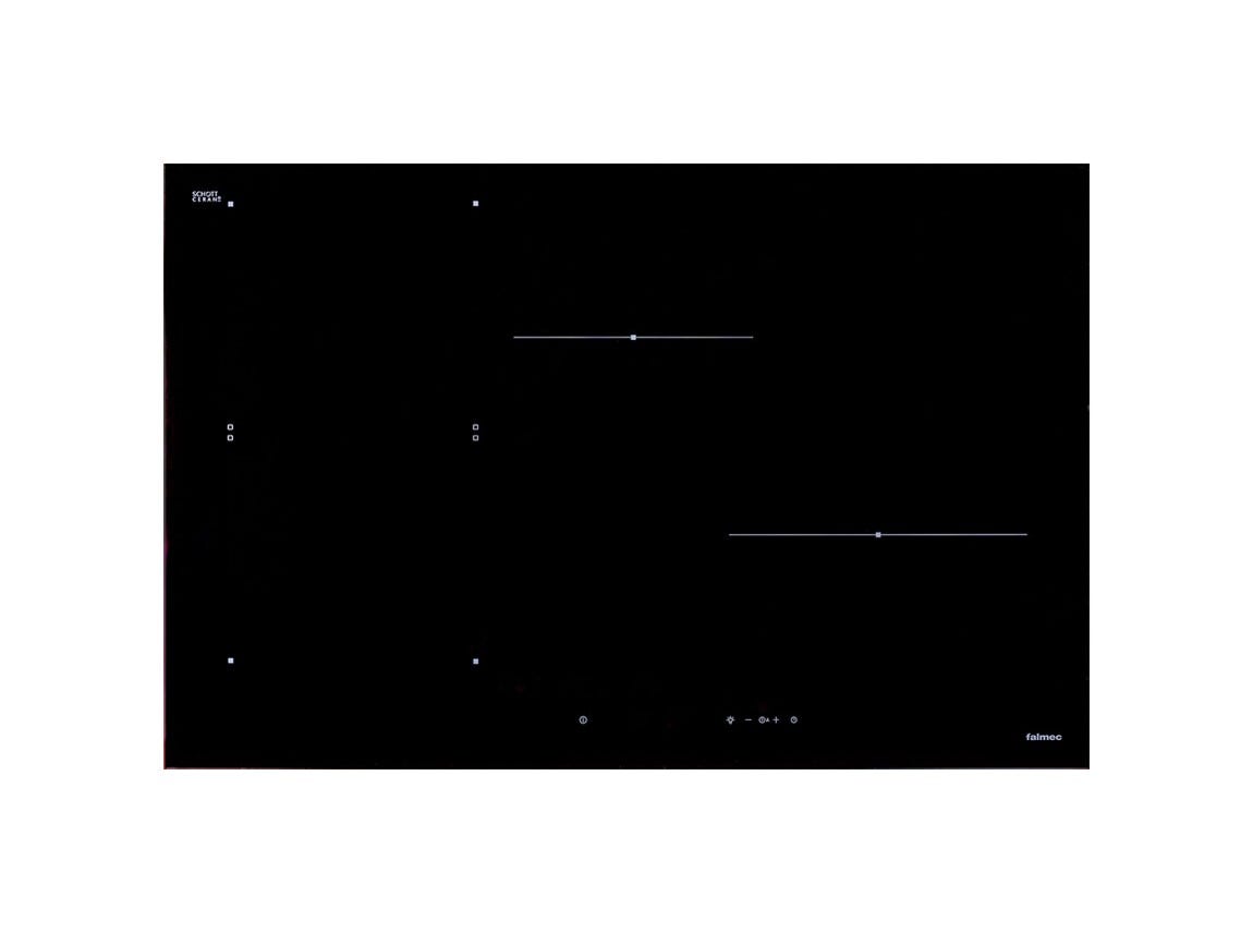 Falmec Induzione 78 cm COOKING SYSTEM Piano cottura a induzione cm 78 - vetroceramica nero lucido