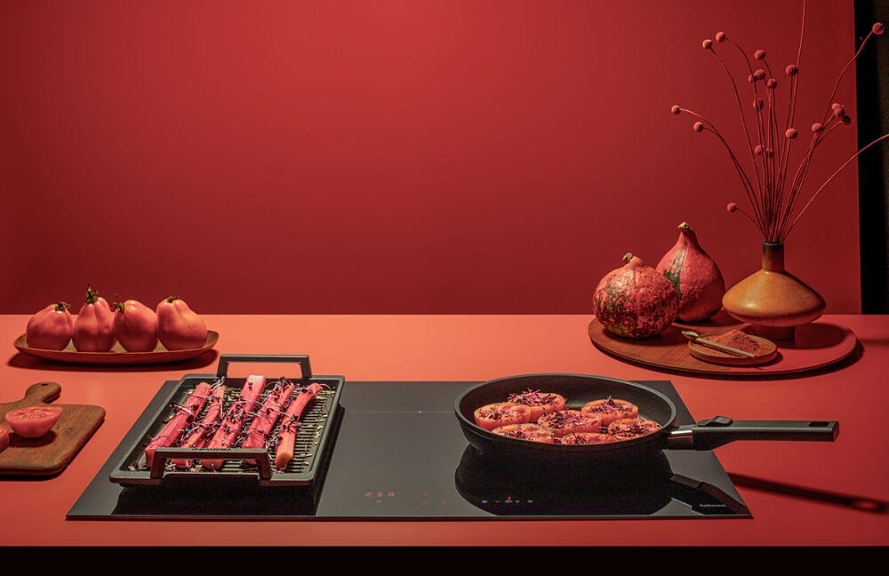 Falmec Induzione 78 cm COOKING SYSTEM Piano cottura a induzione cm 78 - vetroceramica nero lucido