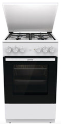 Gorenje GK5A22WH G400 Cucina da accosto cm. 50 - 4 zone a gas + 1 forno elettrico - bianco
