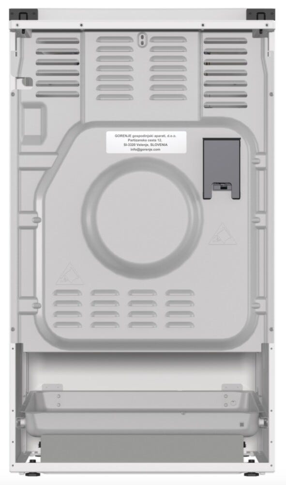 Gorenje GK5A22WH G400 Cucina da accosto cm. 50 - 4 zone a gas + 1 forno elettrico - bianco