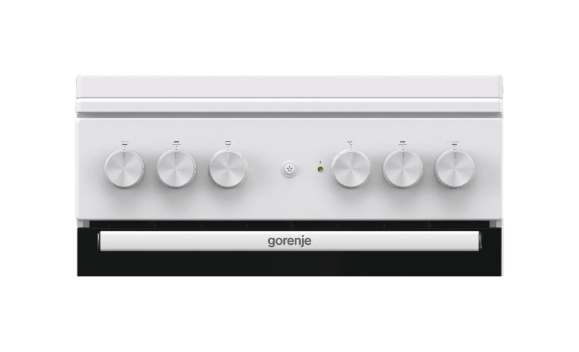 Gorenje GK5A22WH G400 Cucina da accosto cm. 50 - 4 zone a gas + 1 forno elettrico - bianco