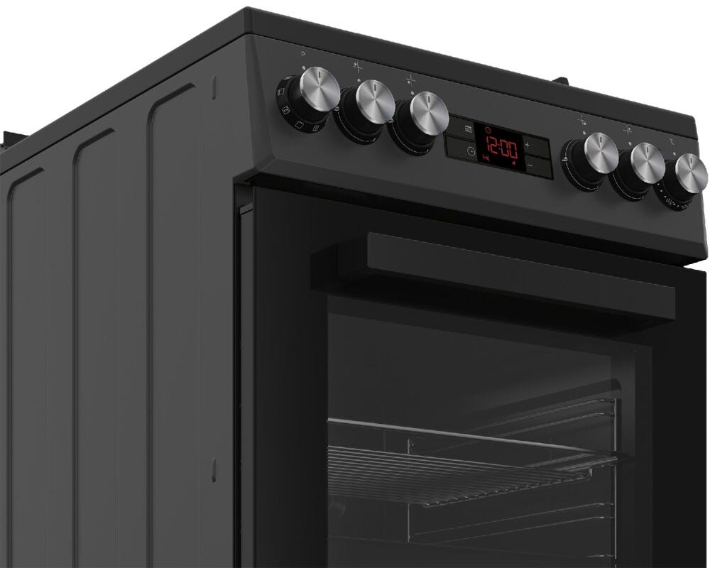 Beko FSM51330DAOT Cucina da accosto cm. 50 - 4 fuochi gas + 1 forno elettrico - antracite
