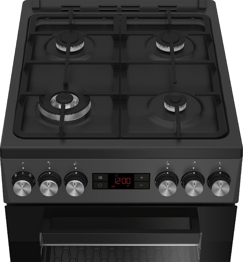 Beko FSM51330DAOT Cucina da accosto cm. 50 - 4 fuochi gas + 1 forno elettrico - antracite