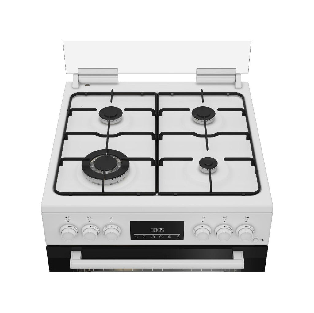 Beko FBE62310GW Cucina da accosto cm. 60 - 4 fuochi gas + 1 forno elettrico - bianco
