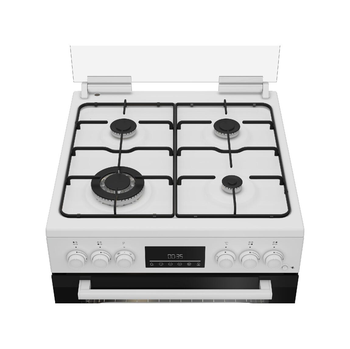 Beko FBE62310GW Cucina da accosto cm. 60 - 4 fuochi gas + 1 forno elettrico - bianco