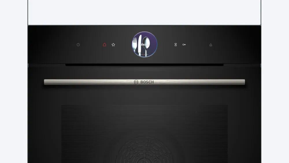 Bosch HSG7261B1 8 Forno combinato a vapore cm. 59 - vetro nero