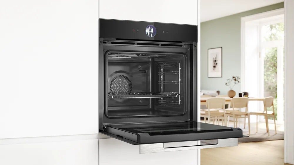 Bosch HSG7261B1 8 Forno combinato a vapore cm. 59 - vetro nero