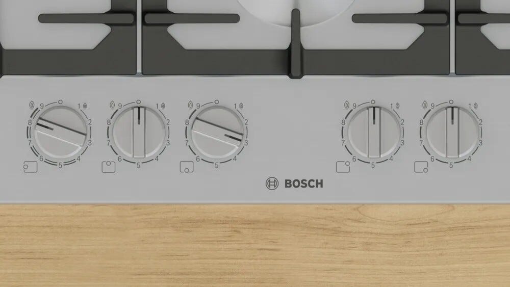 Bosch PCS7A5I90 6 Piano cottura a gas cm. 75 - inox