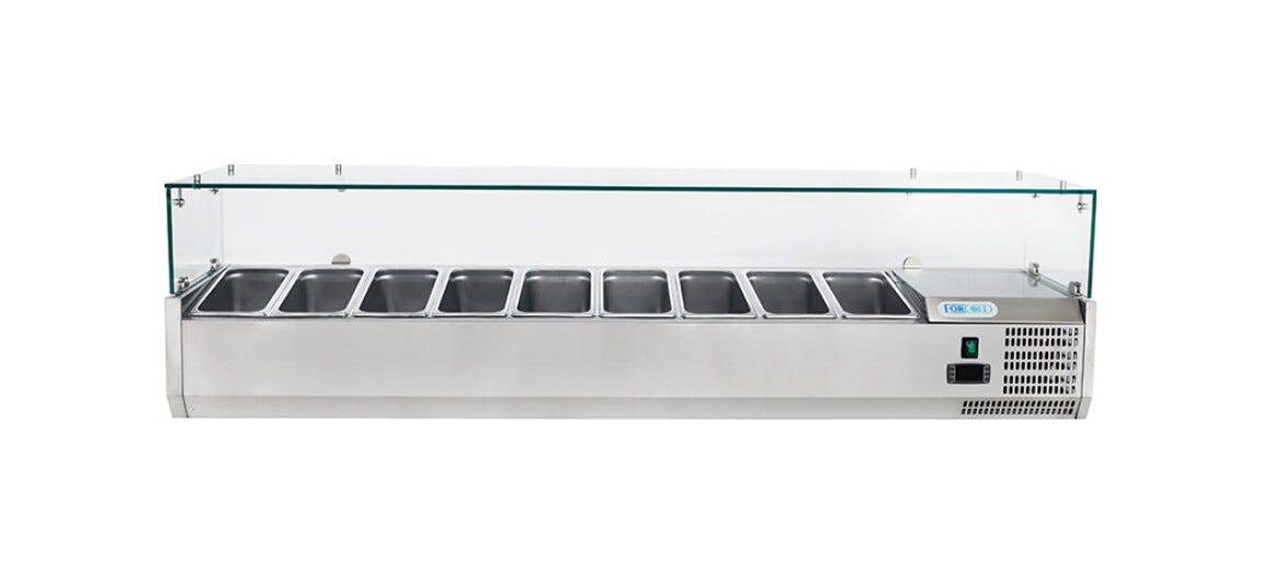 Fimar G-VRX2000-380 FORCOLD Vetrina refrigerata pizza statica - inox
