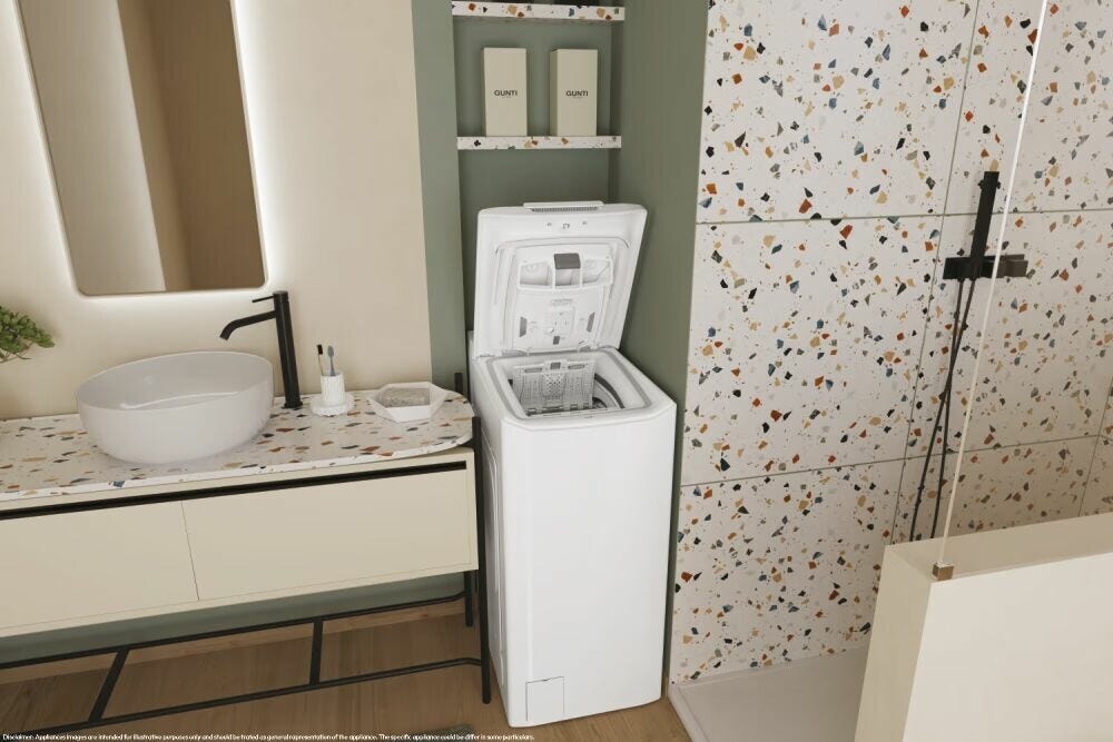Candy TCA283D2-S ProWash 300 Lavatrice a carica dall'alto cm. 41 - capacità 8 kg - bianco
