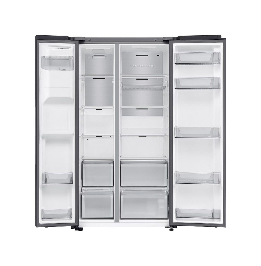 Samsung RS80F66KBFEF Frigorifero con congelatore side by side cm. 91 h. 178 - lt. 634 - black