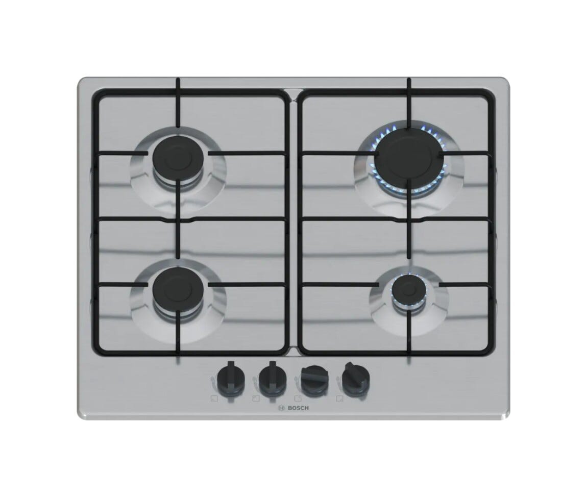 Bosch PGP6B5K85 4 Piano cottura a gas cm. 58 - inox