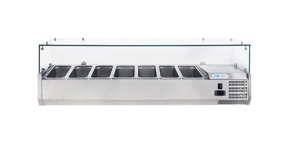 Fimar G-VRX1500-330 FORCOLD Vetrina refrigerata pizza statica - inox
