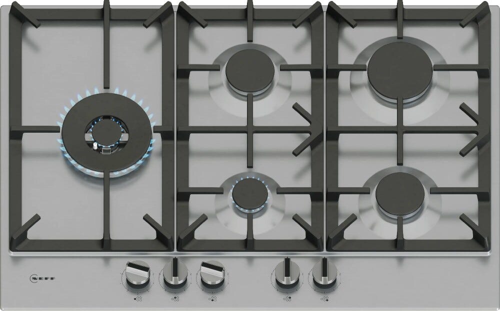 Neff T27CIS8N0 N 70 Piano cottura a gas cm. 75 - inox