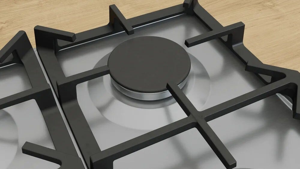 Neff T27CIS8N0 N 70 Piano cottura a gas cm. 75 - inox