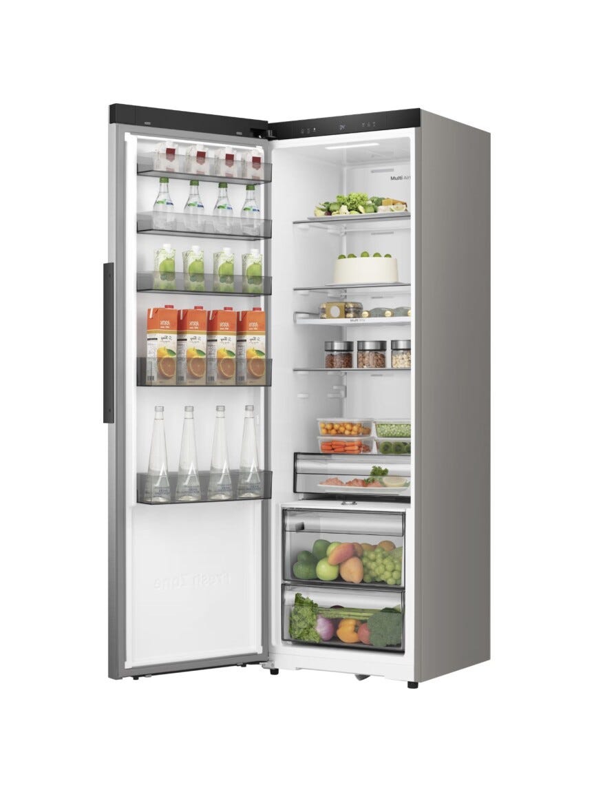 Hisense RL3K370SEIE Frigorifero a libera installazione cm. 60 h. 186 - lt. 312 - inox