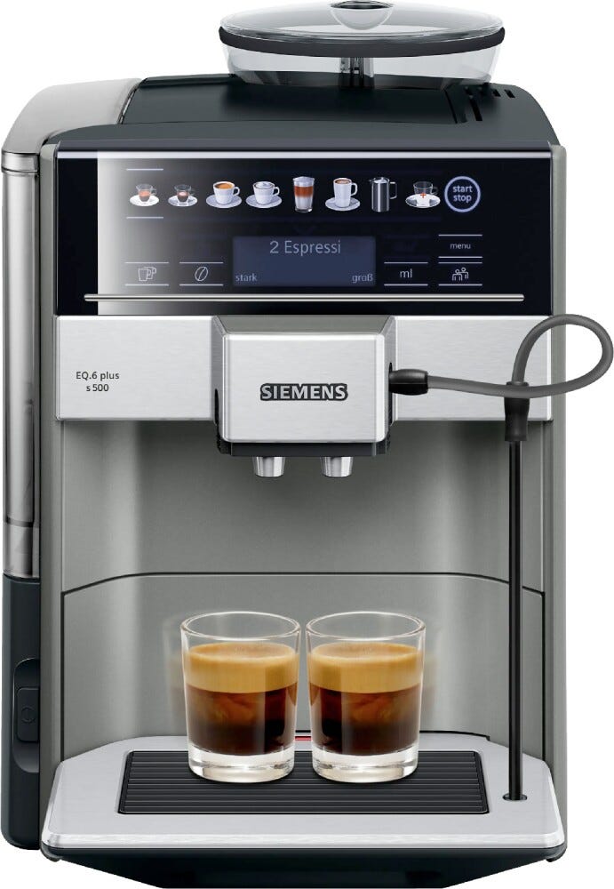 Siemens TE655503DE EQ6 Plus Macchina da caffè automatica - grigio/nero