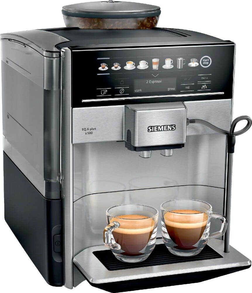 Siemens TE655503DE EQ6 Plus Macchina da caffè automatica - grigio/nero