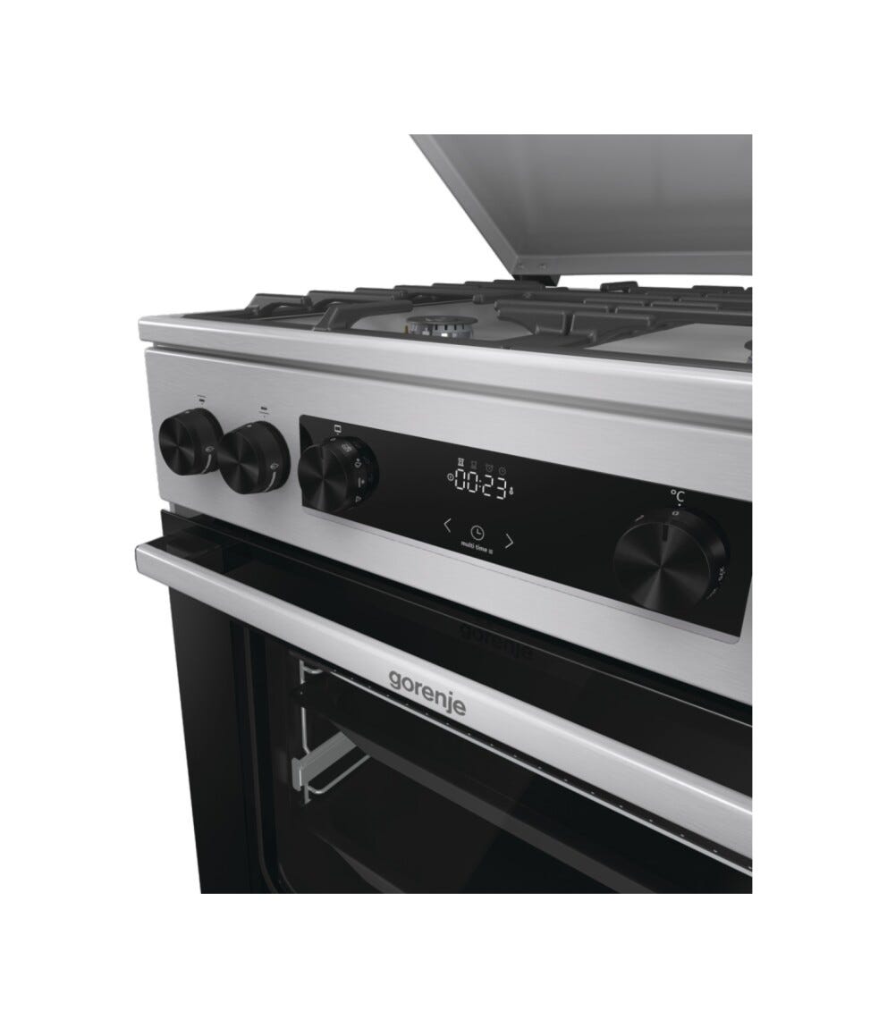Gorenje GKS6C71XF G600 Cucina da accosto cm. 60 - 4 zone a gas + 1 forno elettrico - grigio