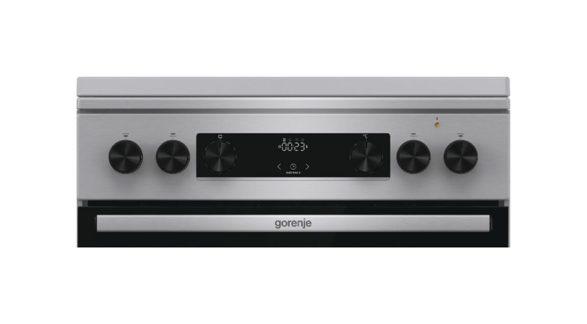 Gorenje GKS6C71XF G600 Cucina da accosto cm. 60 - 4 zone a gas + 1 forno elettrico - grigio