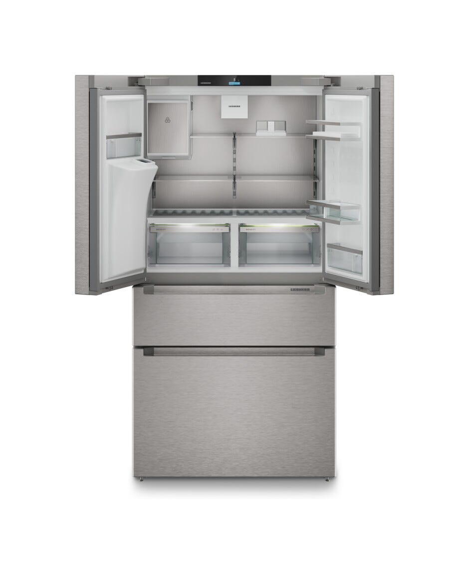 Liebherr MBsddi9528 Plus Frigorifero con congelatore a libera installazione french door cm. 91 h. 181 - lt. 538 - argento
