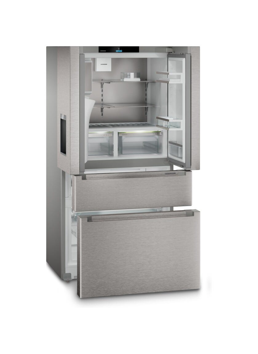 Liebherr MBsddi9528 Plus Frigorifero con congelatore a libera installazione french door cm. 91 h. 181 - lt. 538 - argento