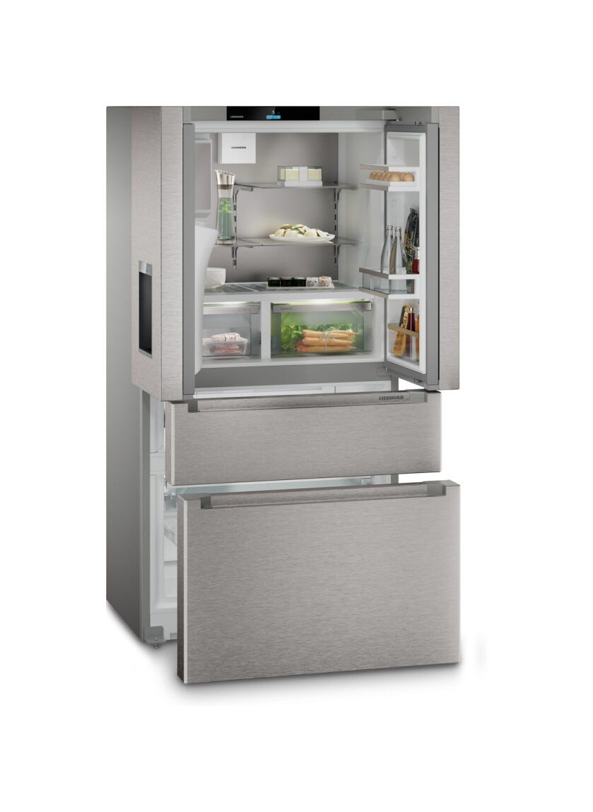 Liebherr MBsddi9528 Plus Frigorifero con congelatore a libera installazione french door cm. 91 h. 181 - lt. 538 - argento
