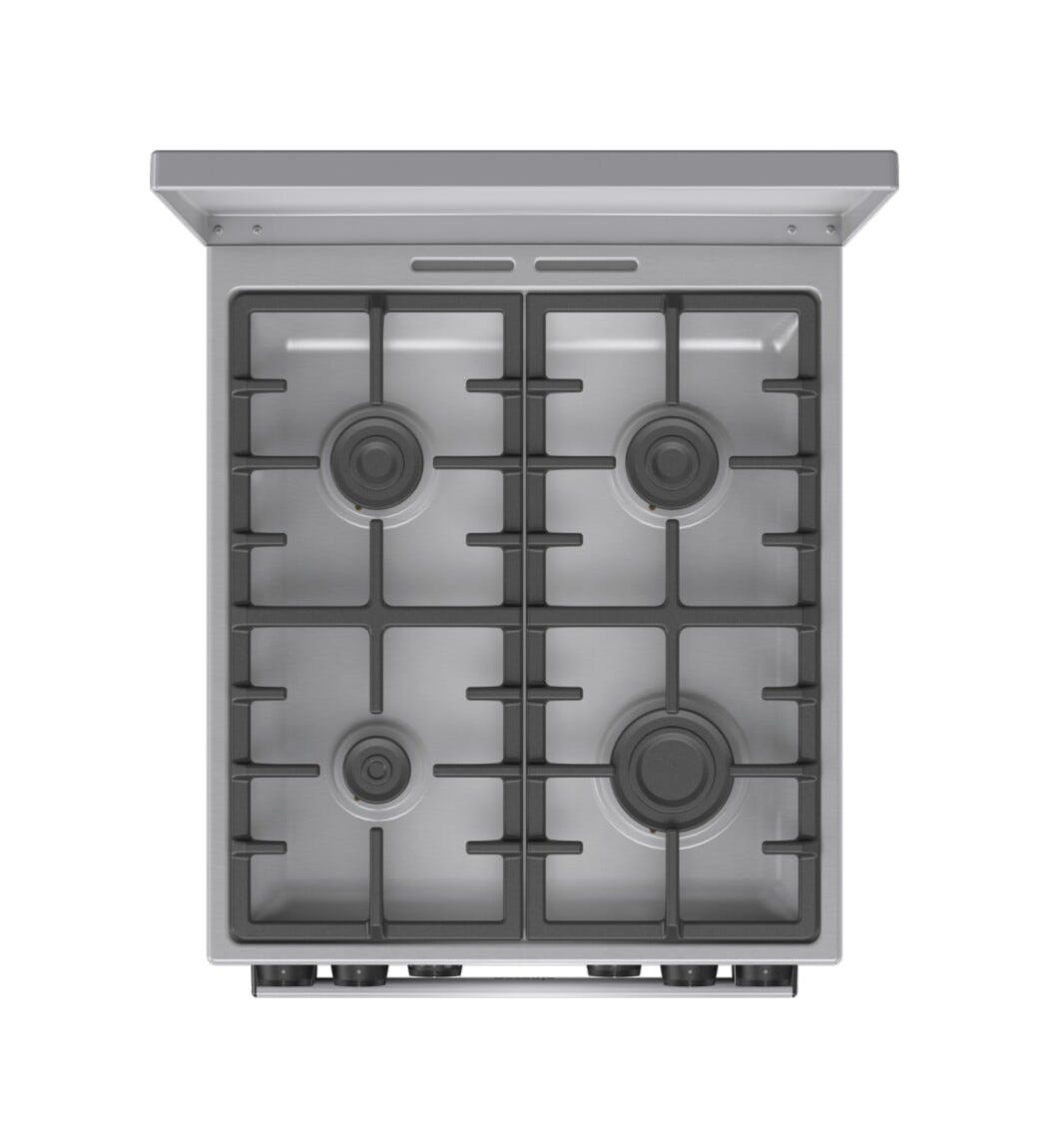 Gorenje GKS5C71XF Cucina da accosto cm. 50 - 4 zone a gas + 1 forno elettrico - inox