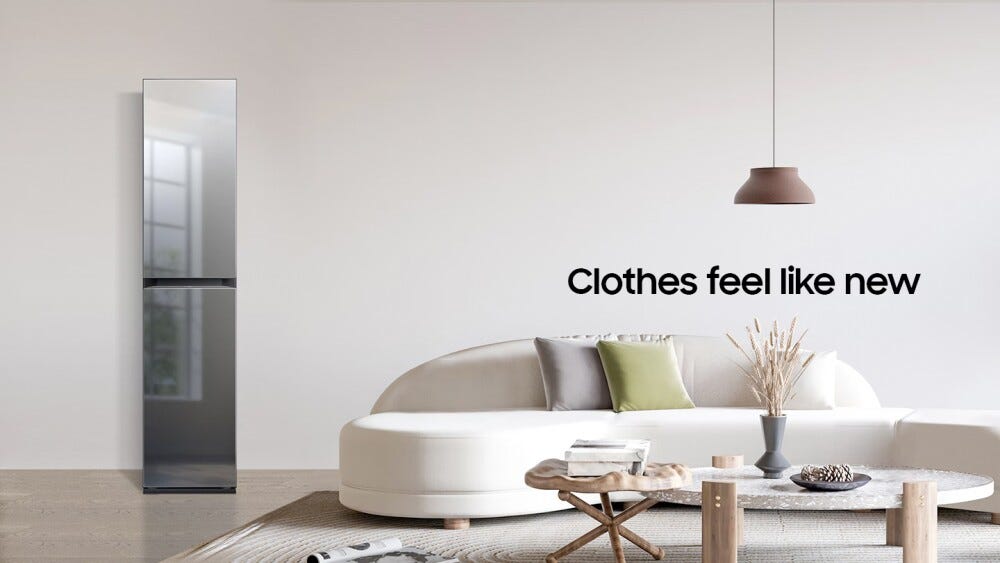 Samsung DF18CB8700CRE1 Airdresser Cabina armadio a vapore cm. 60 - specchio