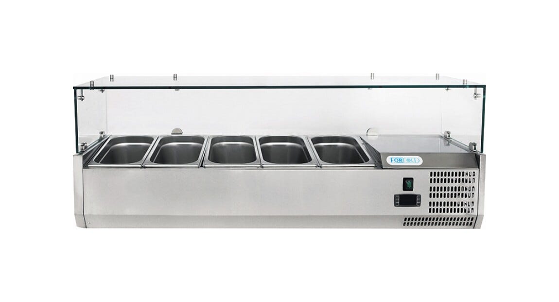 Fimar G-VRX1200-330 Forcold Vetrina refrigerata pizza statica - inox