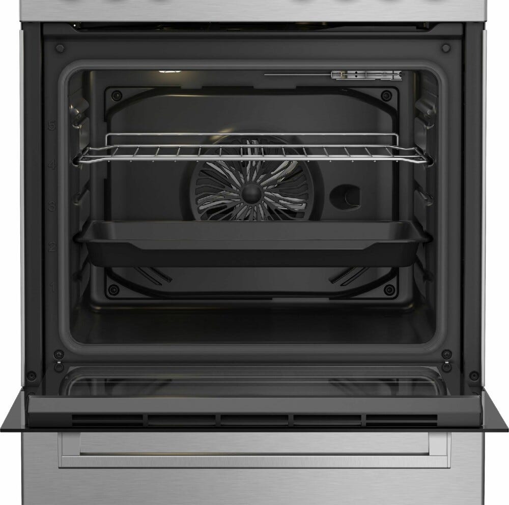 Beko FBE6330GXDSN B300 Cucina da accosto cm. 60 - 4 fuochi gas + 1 forno elettrico - inox