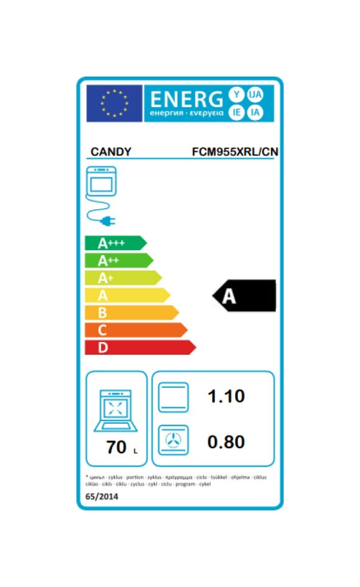 Candy FCM955XRL/CN Idea Forno elettrico pirolitico cm 60 - inox