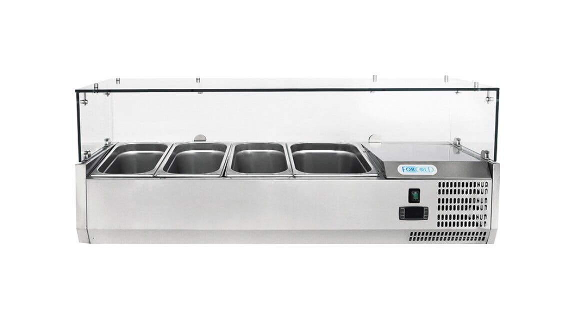 Fimar G-VRX1200-380 Forcold Vetrina refrigerata pizza statica - inox