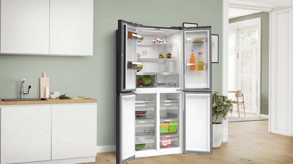 Bosch KMC85LEEA 4 Frigorifero con congelatore 4 porte - cm. 86 h. 190 - lt. 547 - grafite