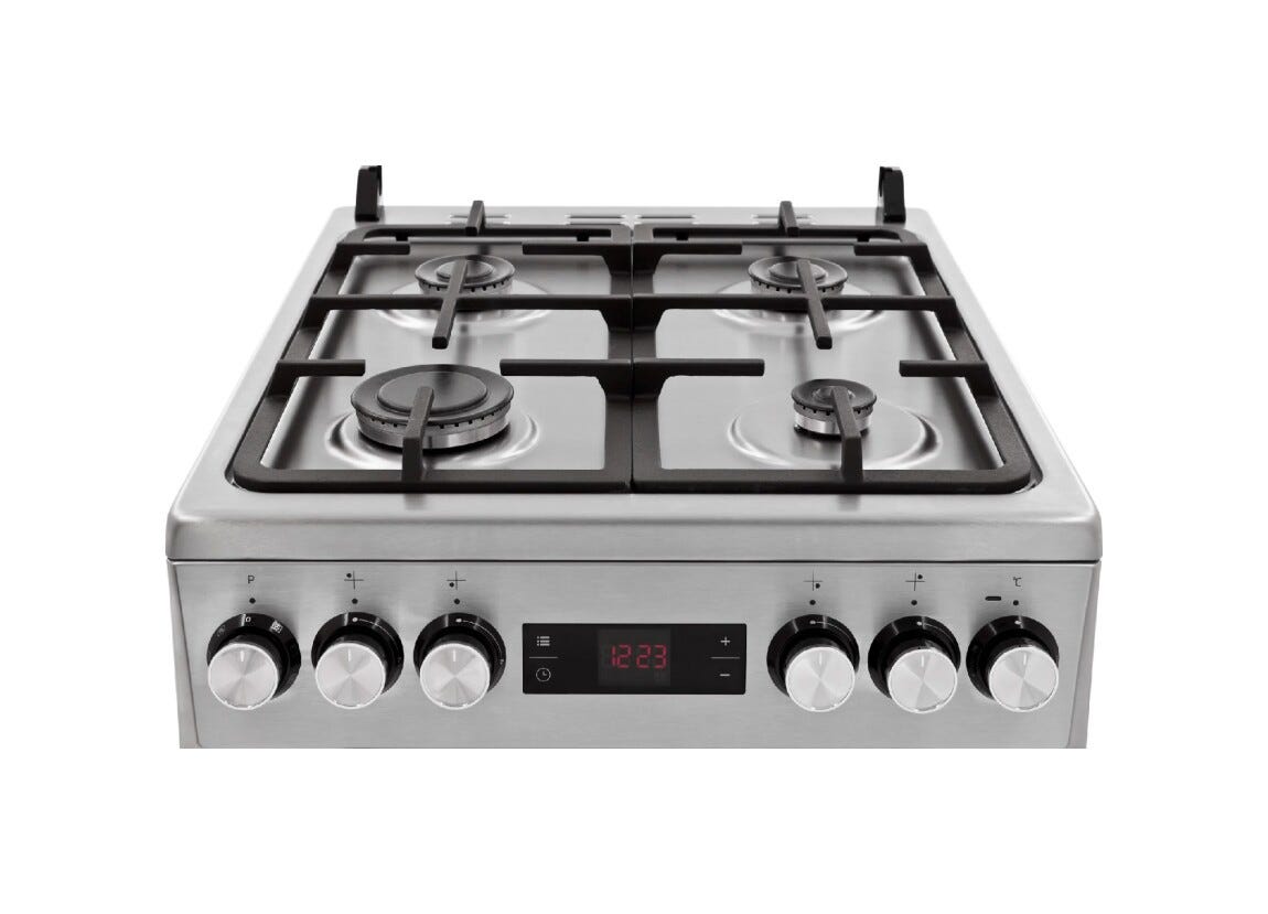 Beko FSMT52336DXDT B300 Cucina da accosto cm. 50 - 4 fuochi gas - inox