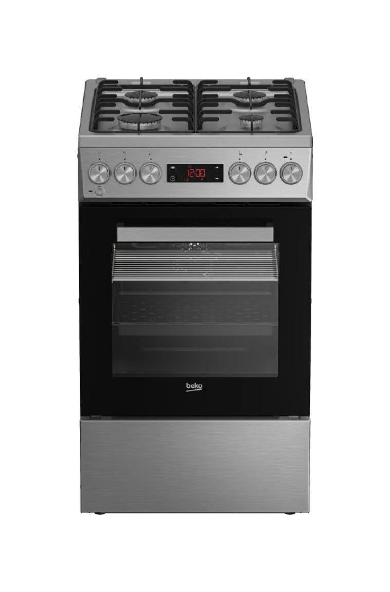 Beko FSM52320TXDT Cucina da accosto cm. 50 - 4 fuochi + 1 forno elettrico - inox