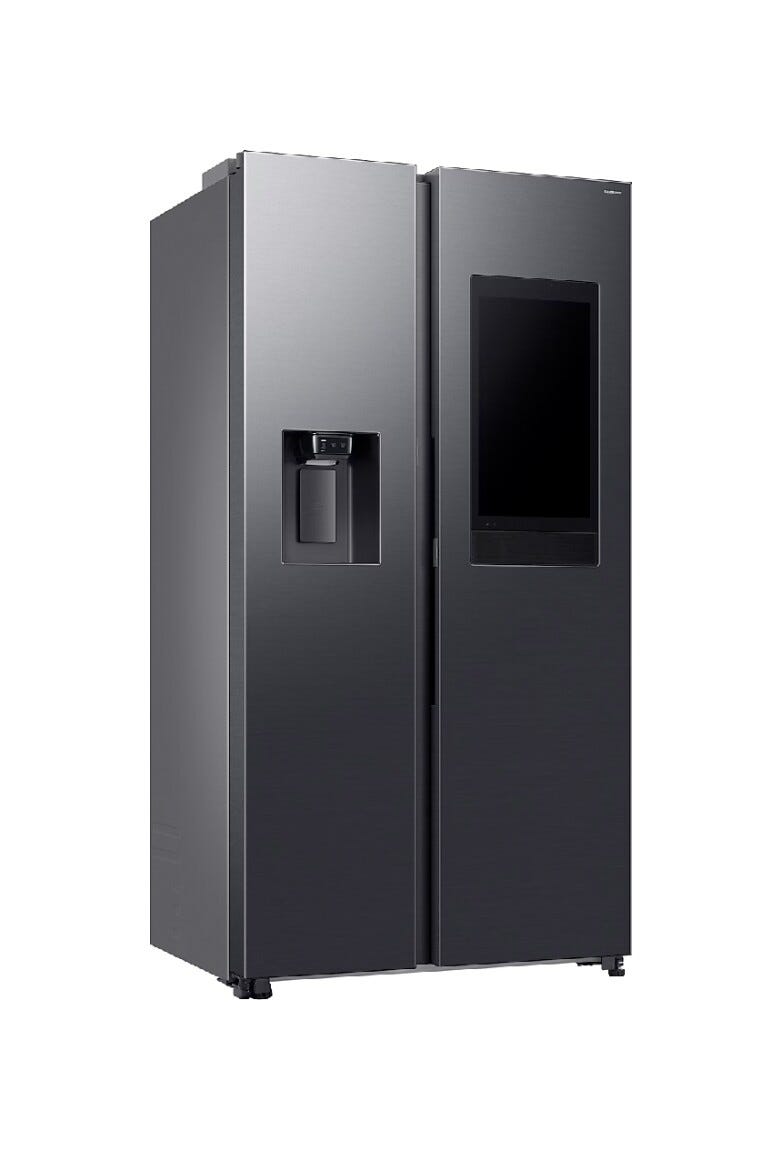 Samsung RS90F66BEFEF Family Hub Frigorifero con congelatore side by side cm. 91 h. 178 - lt. 614 - antracite