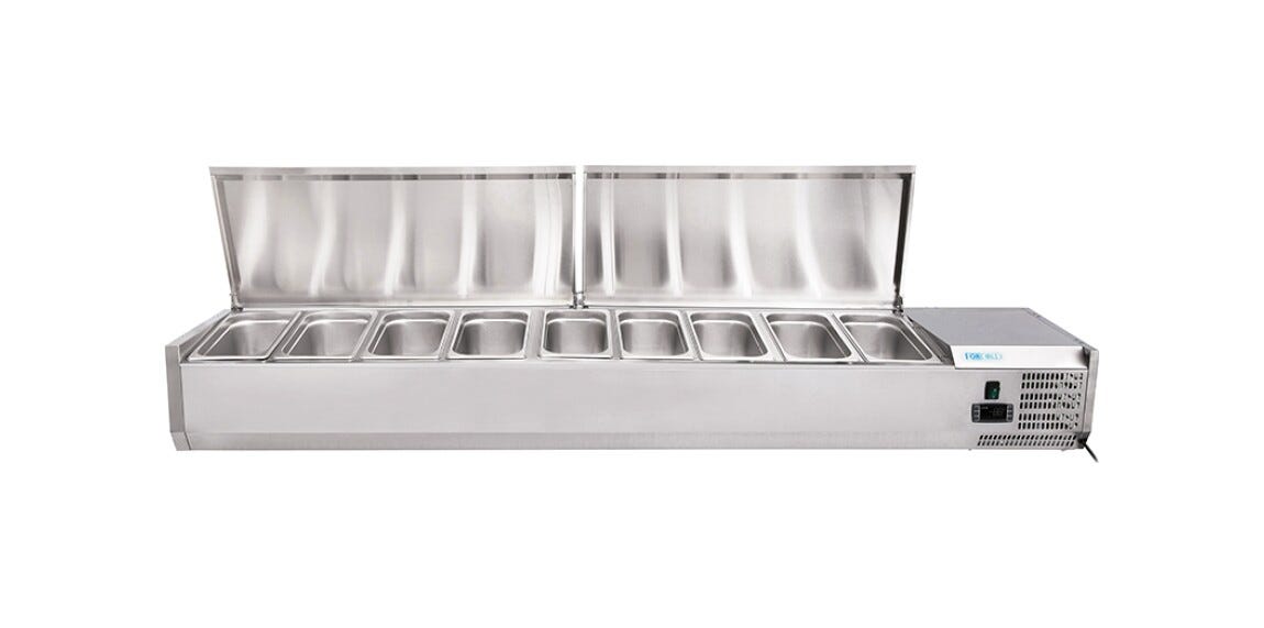 Fimar G-VRX2000-380SS Forcold Vetrina refrigerata pizza statica - inox