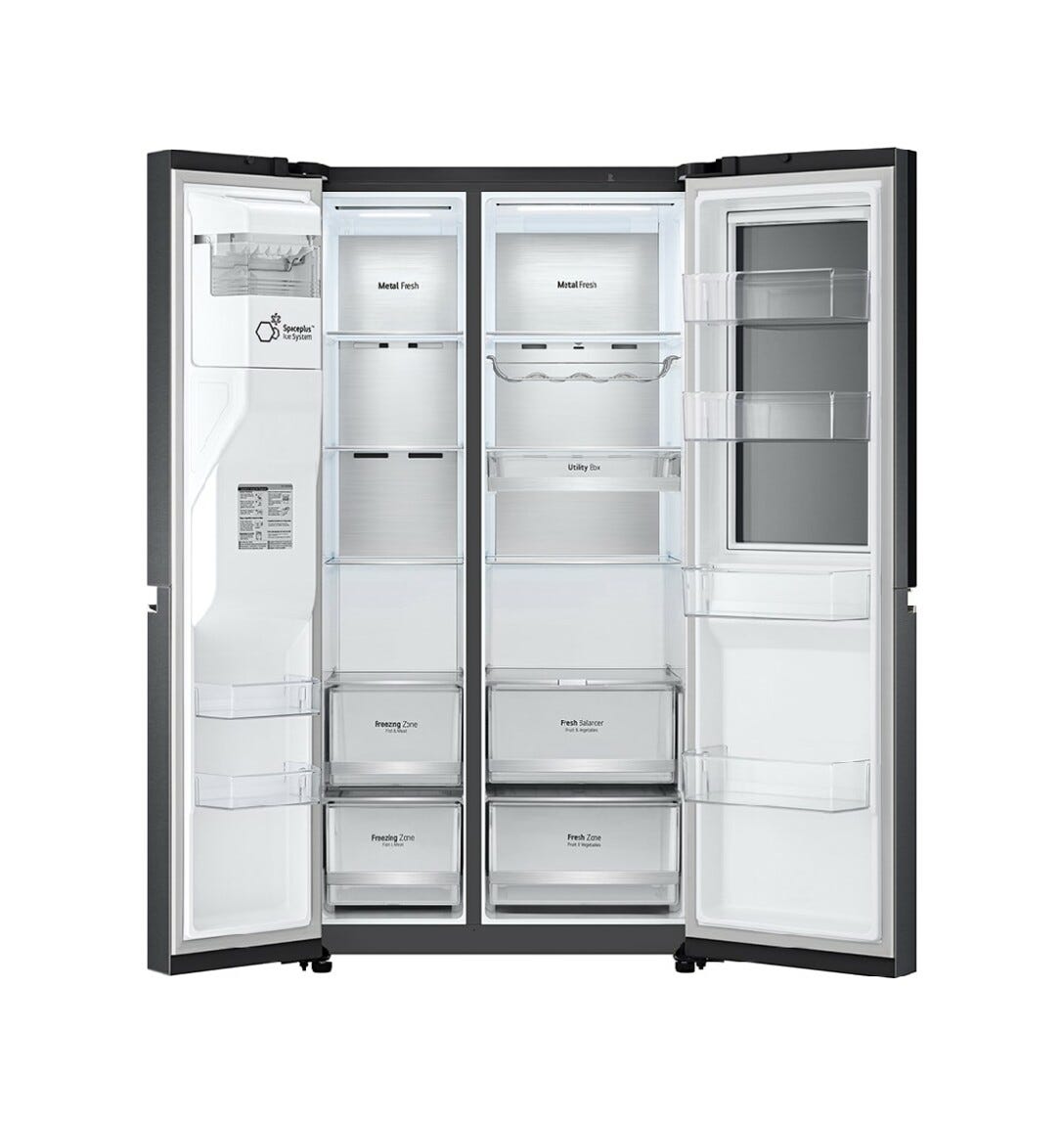 LG GSXV90MCAE Frigorifero side by side - cm. 91 h. 179 - lt. 635 - nero opaco
