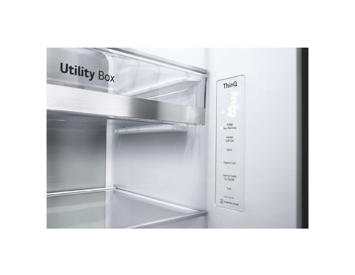 LG GSXV90MCAE Frigorifero side by side - cm. 91 h. 179 - lt. 635 - nero opaco