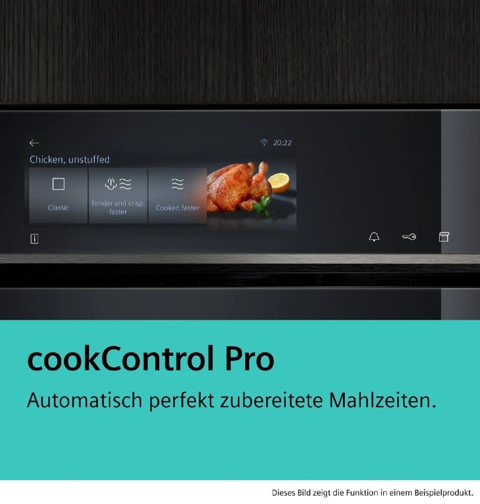 Siemens HS736GDB1 iQ700 Forno combinato a vapore cm. 60 - nero