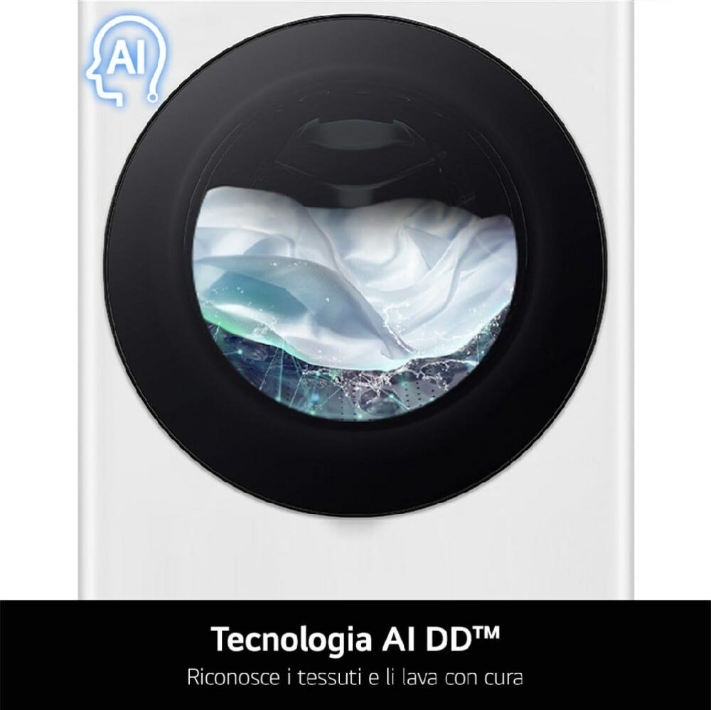 LG F4R7013TSWG Serie R7 Lavatrice cm. 60 - capacità 13 kg - bianco