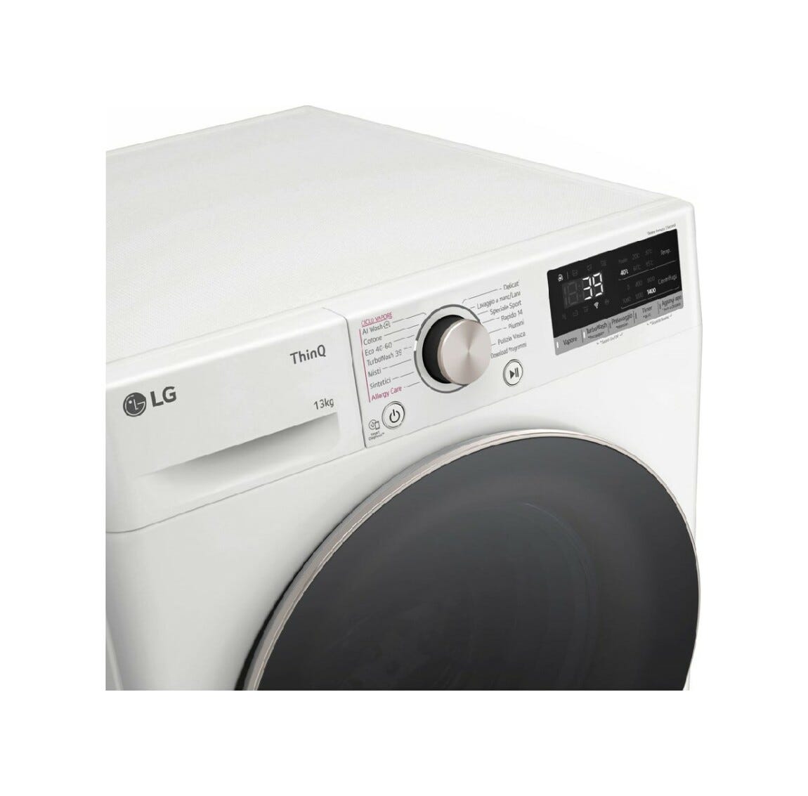 LG F4R7013TSWG Serie R7 Lavatrice cm. 60 - capacità 13 kg - bianco