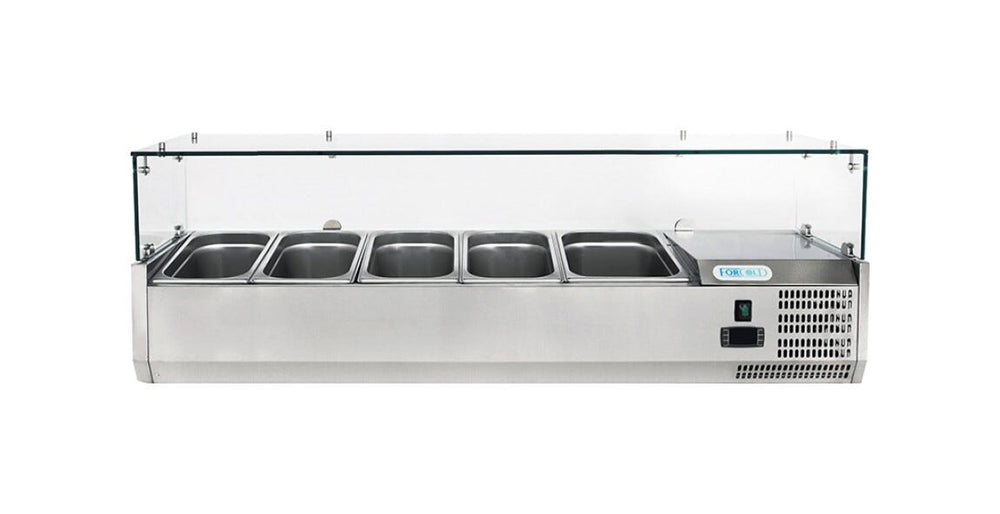 Fimar G-VRX1400-380 Forcold Vetrina refrigerata pizza statica - inox
