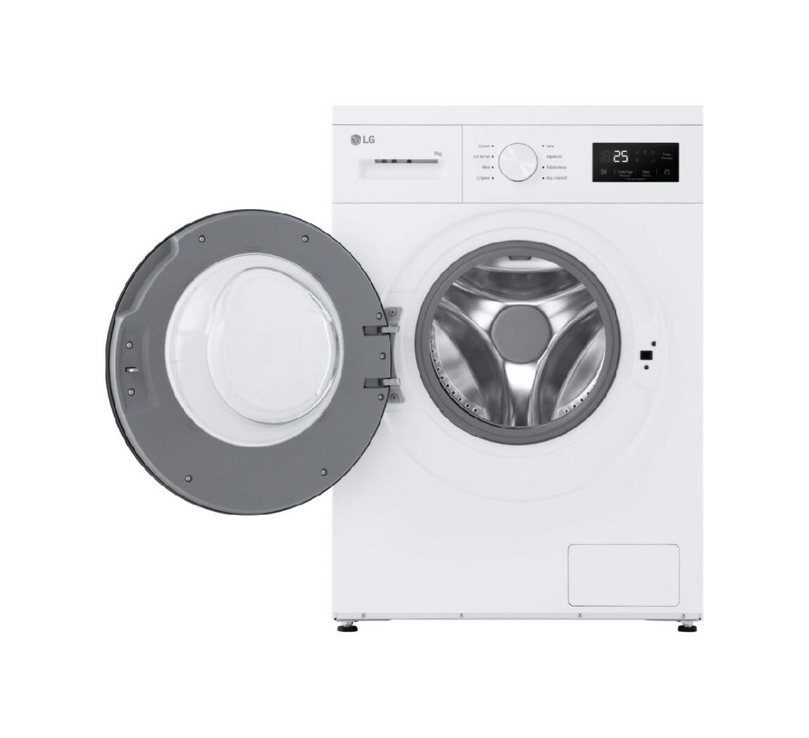 LG F4NA10S8NWK Serie A1 Lavatrice slim cm. 60 - capacità 8 kg - bianco