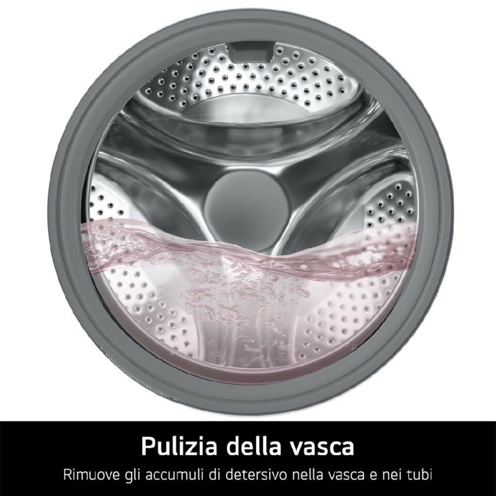 LG F4NA10S8NWK Serie A1 Lavatrice slim cm. 60 - capacità 8 kg - bianco