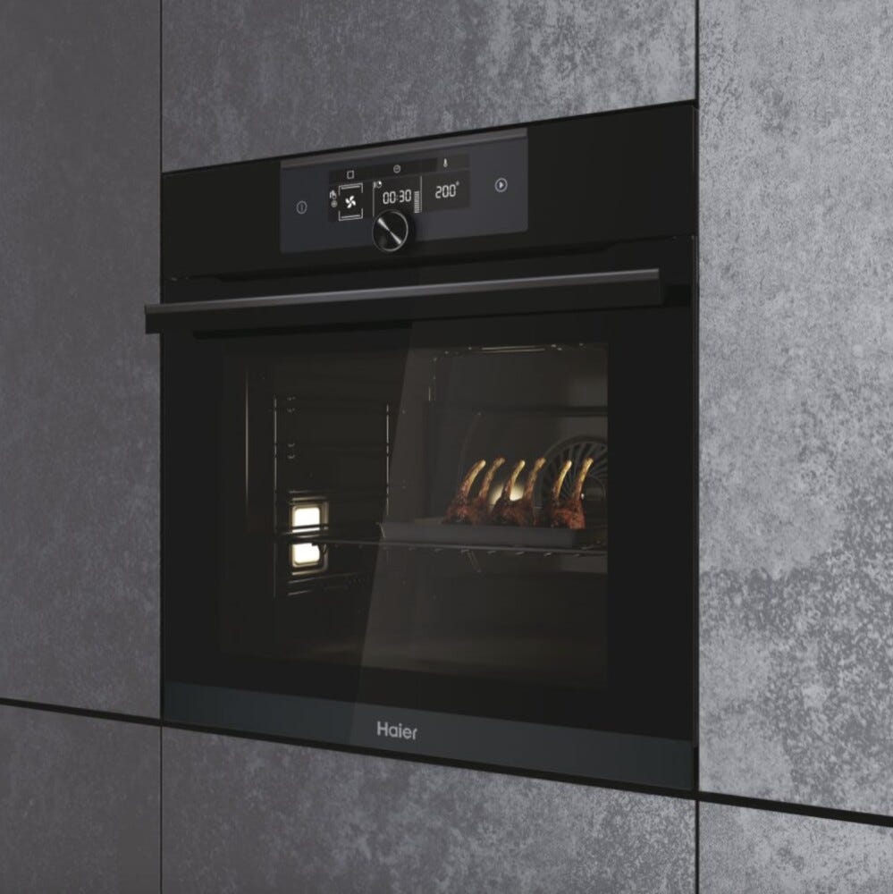 Haier HWO60SM6F8BH Serie I-Turn 6 Forno elettrico pirolitico cm. 60 - nero