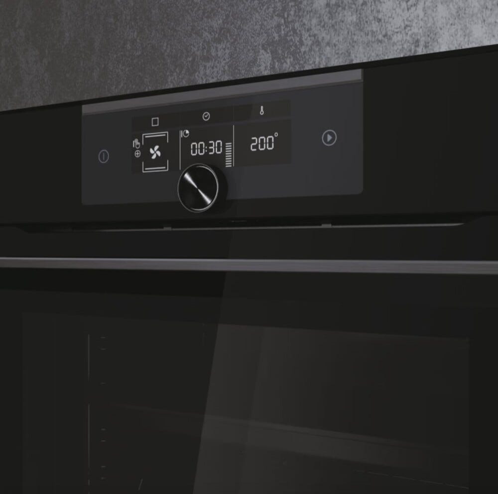 Haier HWO60SM6F8BH Serie I-Turn 6 Forno elettrico pirolitico cm. 60 - nero