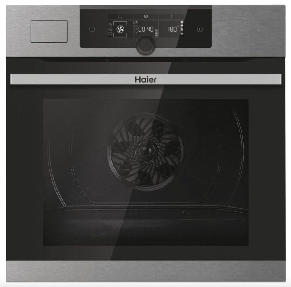 Haier HWO60SM2FS9XH I-Turn serie 2 Forno elettrico pirolitico cm. 60 - inox/nero